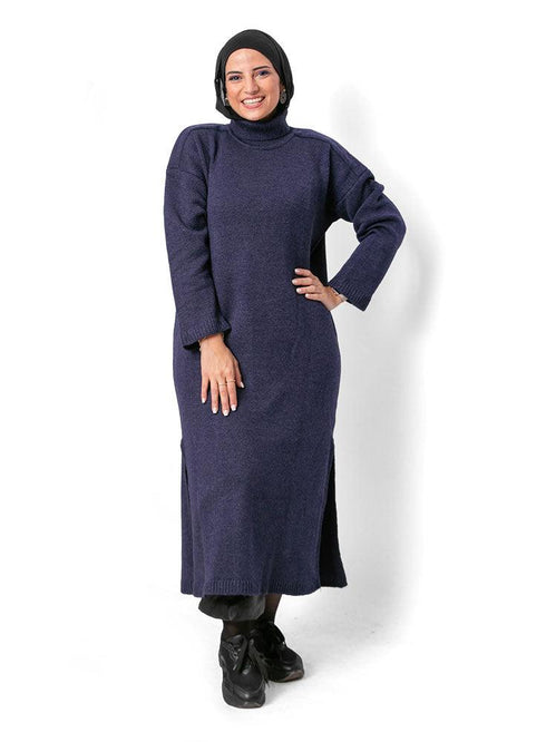 Navy L - Vent Pullover - Khotwh